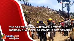 Tim SAR Kembali Temukan 4 Jenazah Korban Gempa Cianjur, Total Korban Jiwa Capai 327 Orang<