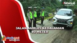 Hujan Berhari-hari, Jalan Menuju Objek Wisata Danau Ranau OKU Selatan Ambles