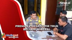 Preman Sukabumi yang Paksa Sopir Truk Beli Air Mineral Ditangkap Polisi