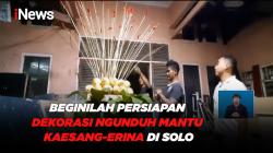 Beginilah Persiapan Dekorasi Ngunduh Mantu Kaesang-Erina di Solo