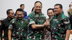 Momen Para Jenderal Berikan Selamat kepada Calon Panglima TNI Laksamana Yudo Margono