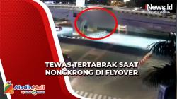 Sepasang Pelajar Tewas Tertabrak Minibus saat Asyik Nongkrong di Atas Flyover Kota Pekanbaru