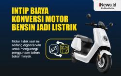 Infografis Biaya Konversi Motor Bensin Jadi Listrik
