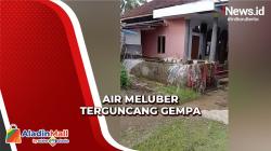 Video Amatir Air Meluber Terguncang Gempa di Ciamis