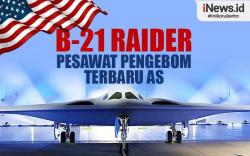 Infografis AS Luncurkan Pesawat Pengebom Siluman B-21 Raider