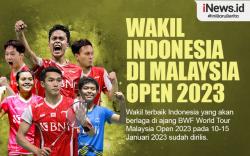 Infografis Daftar Wakil Indonesia di Malaysia Open 2023