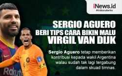 Infografis Sergio Aguero Beri Tips Cara Bikin Malu Virgil Van Dijk