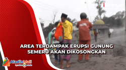 Area Terdampak Erupsi Gunung Semeru Akan Dikosongkan