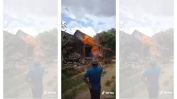 Viral Api Menyembur dari Galian Sumur di Halaman Rumah Warga Sampang, 1 Luka Bakar