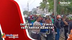 Terobos Perlintasan, Driver Ojol di Mangga Dua Tewas Tertabrak Kereta