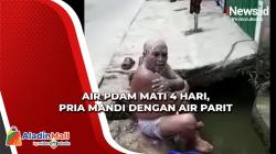 Air PDAM Mati 4 Hari di Samarinda, Warga Mandi di Parit