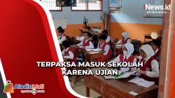 Berada di Zona Merah Gunung Semeru, Siswa SD di Lumajang Terpaksa Masuk karena Ujian