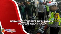 Razia Besar-besaran Digelar Petugas Gabungan Berantas Gangster di Surabaya