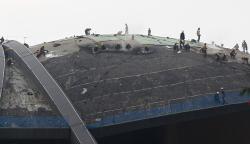 Progres Perbaikan Atap Gedung Kura-Kura DPR yang Telan Biaya Rp4,5 M