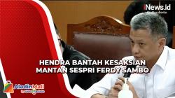 Hendra Kurniawan Bantah Datangi Ruangan Sambo Pascapembunuhan Yosua
