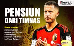 Infografis Eden Hazard Pensiun dari Timnas Belgia