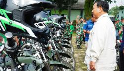 Prabowo Berikan 20 Motor untuk Dukung Tugas Babinsa Bantu Korban Gempa Cianjur