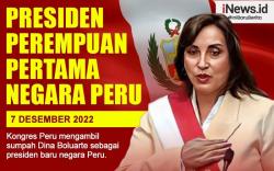 Infografis Dina Boluarte Jadi Presiden Perempuan Pertama Peru