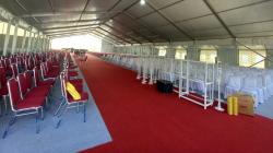 Pernikahan Kaesang-Erina, Tenda Perjamuan Tamu Didirikan di Pamedan Pura Mangkunegaran 