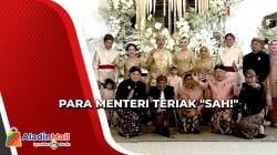 Teriak Sah!, Begini Momen Lucu Para Menteri Berfoto dengan Kaesang-Erina