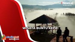 Pemandangan Gumpalan Awan Putih di Buntu Kepa' Mamasa