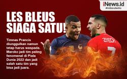 Infografis Head to Head Prancis Vs Maroko Semifinal Piala Dunia 2022