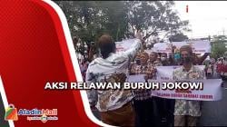 Sampaikan Terima Kasih dan Selamat, Relawan Buruh Sahabat Jokowi Gelar Aksi di Pura Mangkunegaran