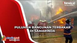 Kebakaran Puluhan Rumah dan Toko di Samarinda, Kerugian Miliaran Rupiah