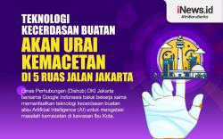 Infografis Teknologi Kecerdasan Buatan Akan Urai Kemacetan di 5 Ruas Jalan Jakarta