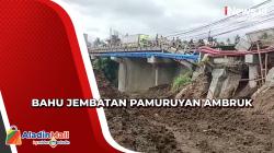 Bahu Jembatan Pamuruyan Ambruk, Jalan Sukabumi-Bogor Terapkan Buka Tutup<