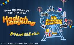 Akhir Tahun Nabung di bank bjb, Banyak Pilihan Hadiah Langsung <