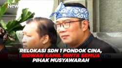 Relokasi SDN 1 Pondok Cina, Ridwan Kamil Minta Semua Pihak Musyawarah