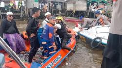 Speedboat Relawan Haul Akbar Habib Basirih Terbalik di Sungai Martapura