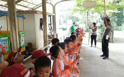Pascabom Astana Anyar, Ratusan Siswa SD Ikut Trauma Healing di Taman Lalu Lintas Bandung<