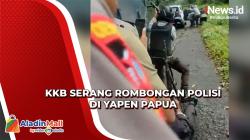 Rombongan Polisi Diserang KKB di Yapen, 2 Mobil Dibakar dan 1 Warga Tewas