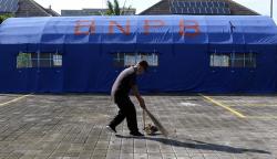 Tenda Darurat Dipasang Antisipasi Gempa Sululan di Karangasem