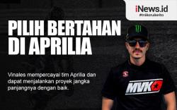 Infografis Maverick Vinales Pilih Bertahan di Aprilia untuk MotoGP 2023