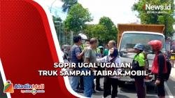 Truk Sampah Ugal-ugalan di Jalanan Situbondo hingga Tabrak 2 Mobil