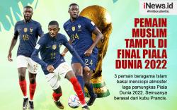 Infografis 3 Pemain Muslim yang Tampil di Final Piala Dunia 2022