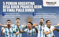 Infografis 5 Pemain Argentina yang Bisa Bikin Prancis Keok di Final Piala Dunia 2022