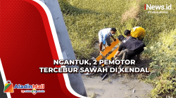 Kronologi 2 Pemotor Tercebur Sawah di Kendal karena Ngantuk Pulang Kerja