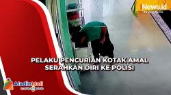 Diantar Keluarga, Pelaku Pencurian Kotak Amal Masjid di Babel Serahkan Diri ke Polisi