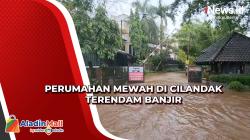 Diguyur Hujan, Perumahan Mewah di Cilandak Terendam Banjir Luapan Kali Krukut