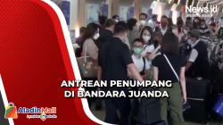 Libur Sekolah Tiba, Antrean Penumpang Terlihat di Bandara Juanda