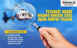 Infografis Pesawat Medis Hilang Kontak saat Jemput Pasien