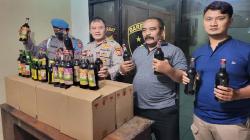 Polsek Jajaran Polrestabes Bandung Gencar Razia Jelang Nataru, Sita Ratusan Botol Miras<