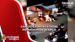 Meresahkan, Gangster Menyatroni Permukiman Warga di Pasar Rebo sambil Bawa Senjata Tajam