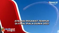 Rangkaian Atraksi Pesawat Tempur Warnai Keseruan Final Piala Dunia 2022