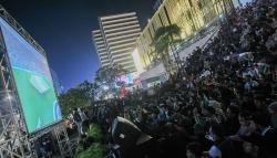 Nobar Final Piala Dunia Argentina vs Prancis di Anjungan Sarinah