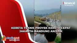 Kronologi Kereta Teknis di Proyek Kereta Cepat Jakarta-Bandung Anjlok, 2 Pekerja Tewas<